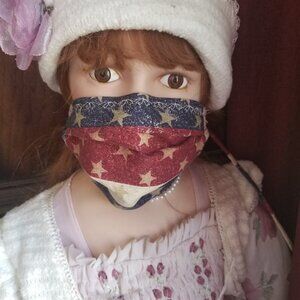 Kid Size Mask w/ Silver/Copper Filters-Patriotic